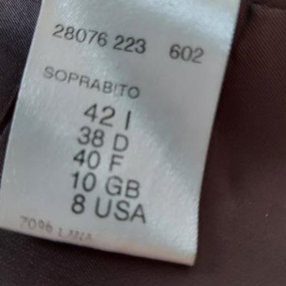 Italian Modyva wool coat  in Brown - size 42 (I), 8 - USA - Picture 6 of 6